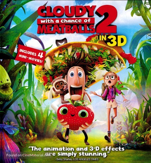 Cloudy with a Chance of Meatballs 2 - Blu-Ray movie cover