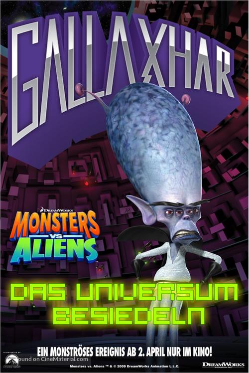 Monsters vs. Aliens - German Movie Poster