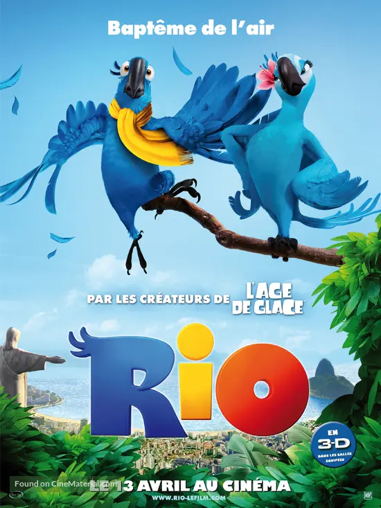Rio 11 French Movie Poster Rio 11 French Movie Poster