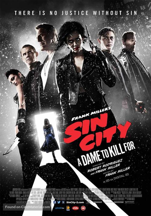 Sin City: A Dame to Kill For - Belgian Movie Poster