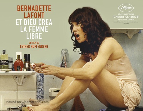 Bernadette Lafont et Dieu cr&eacute;a la femme libre - French Movie Poster