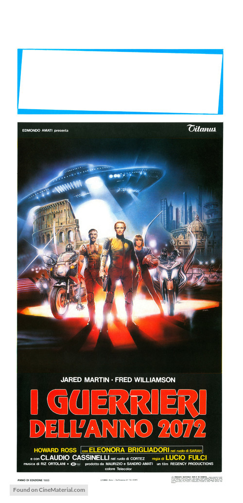 I guerrieri dell&#039;anno 2072 - Italian Movie Poster