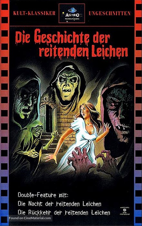 La noche del terror ciego - German VHS movie cover