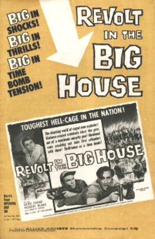 Revolt in the Big House - poster