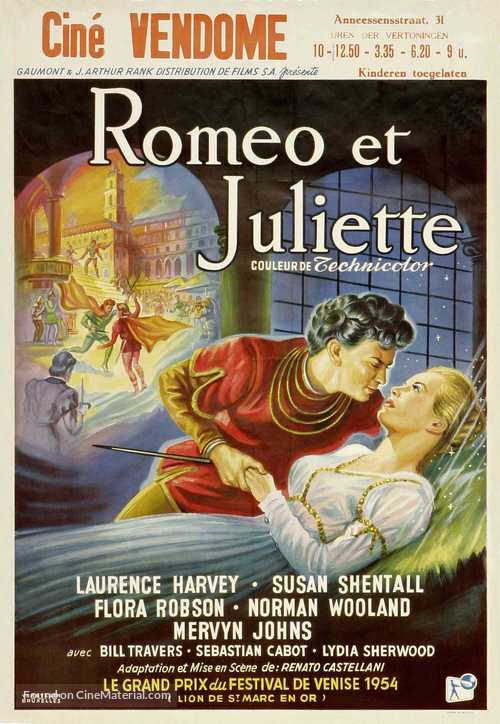 Romeo and Juliet - Belgian Movie Poster