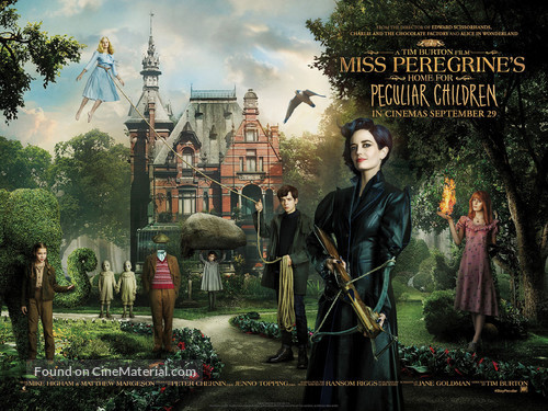 Miss Peregrine&#039;s Home for Peculiar Children - British Movie Poster