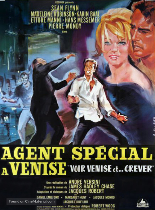Agent sp&eacute;cial &agrave; Venise - French Movie Poster