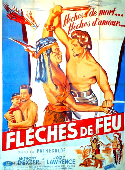Captain John Smith and Pocahontas - French Movie Poster