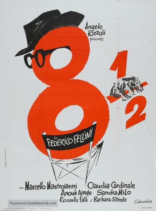 8&frac12; - French Movie Poster