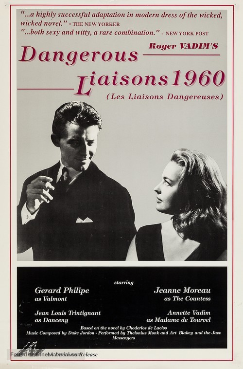 Les liaisons dangereuses - Re-release movie poster