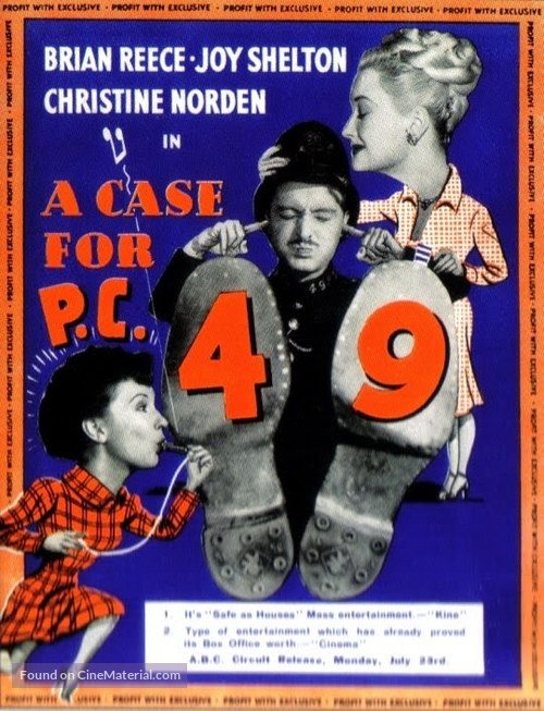 A Case for PC 49 - British Movie Poster