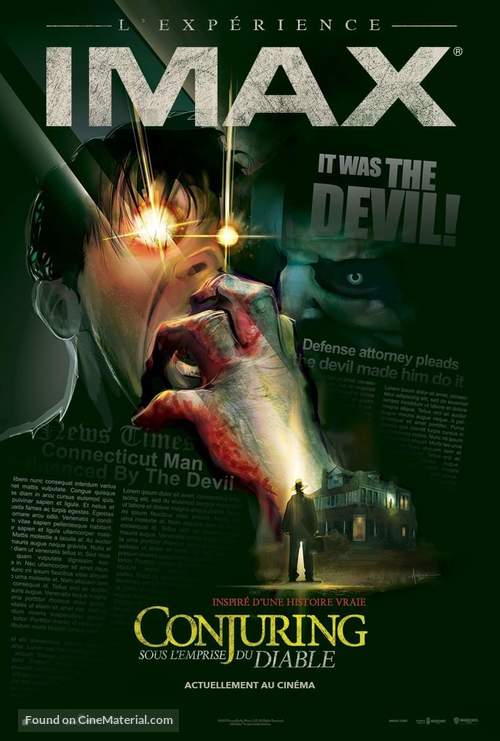 The Conjuring: The Devil Made Me Do It - French Movie Poster