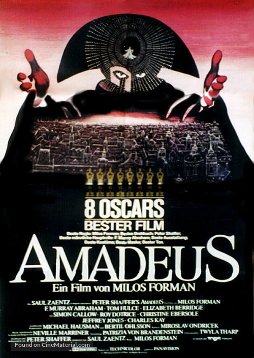 Amadeus - German Movie Poster