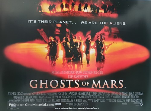 Ghosts Of Mars - British Movie Poster