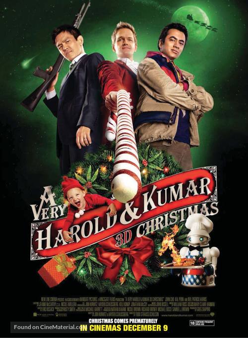 A Very Harold &amp; Kumar Christmas - British Movie Poster