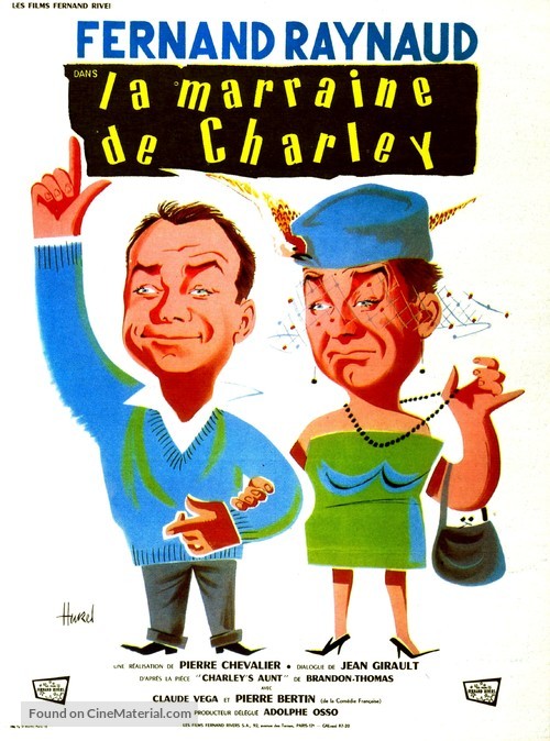 La marraine de Charley - French Movie Poster