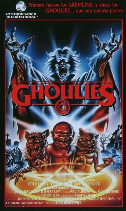 Ghoulies - Spanish VHS movie cover