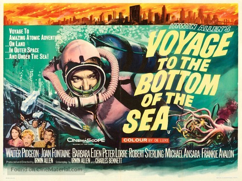 Voyage to the Bottom of the Sea - British Movie Poster