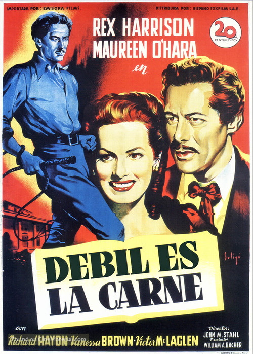The Foxes of Harrow - Spanish Movie Poster