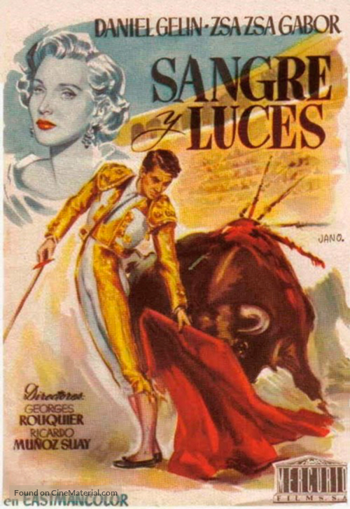 Sangre y luces - Spanish Movie Poster