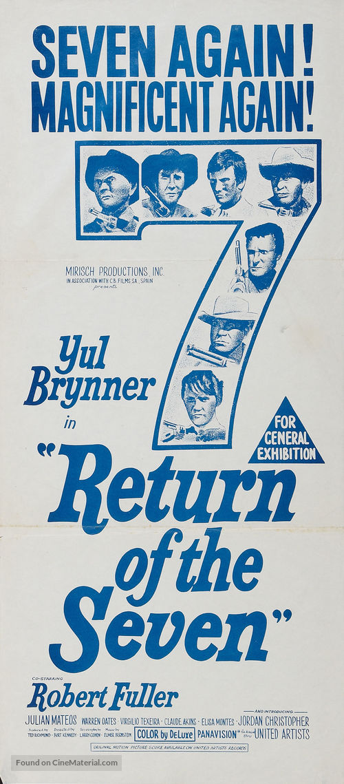 Return of the Seven - Australian Movie Poster