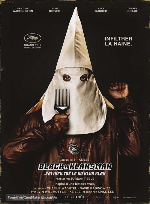 BlacKkKlansman - French Movie Poster