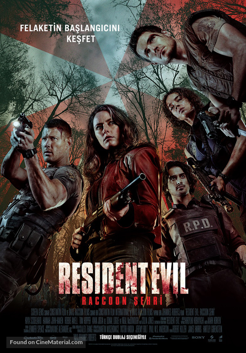 Resident Evil: Welcome to Raccoon City - Turkish Movie Poster