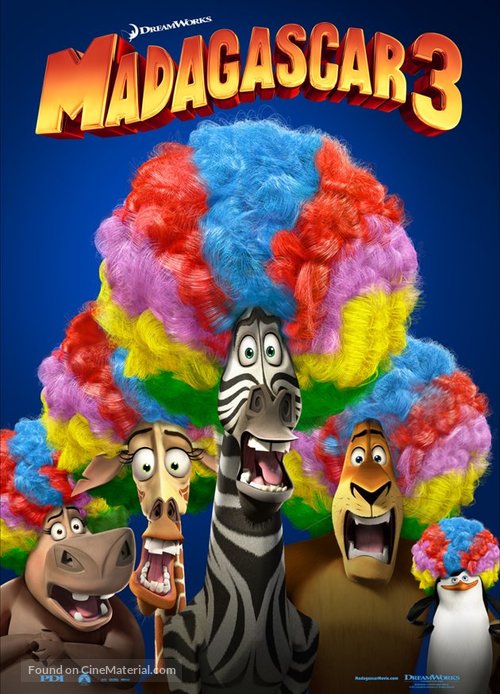 Madagascar 3: Europe&#039;s Most Wanted - Swedish Movie Poster