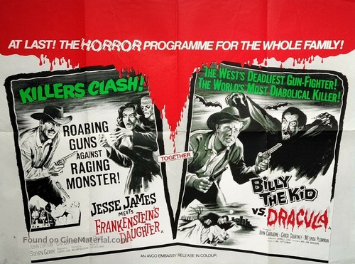 Jesse James Meets Frankenstein&#039;s Daughter - British Combo movie poster