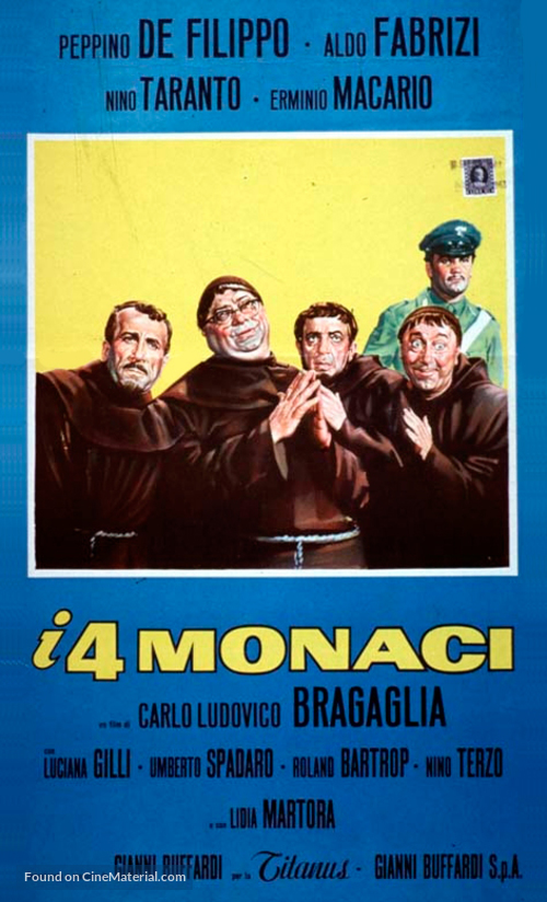 I quattro monaci - Italian Movie Poster