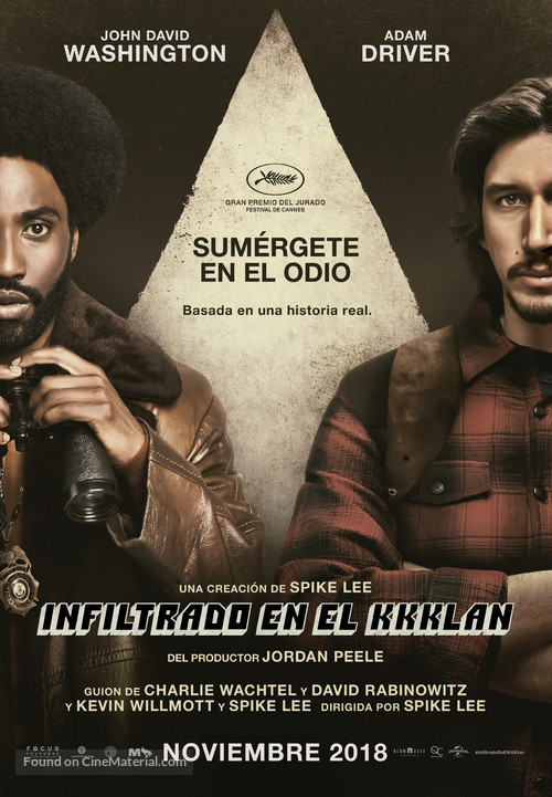 BlacKkKlansman - Spanish Movie Poster
