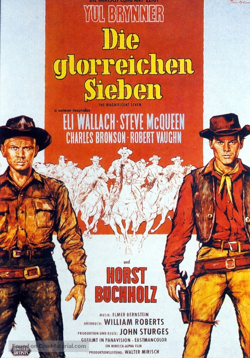 The Magnificent Seven - German Movie Poster