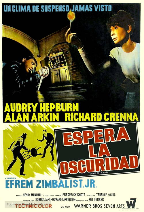 Wait Until Dark - Argentinian Movie Poster