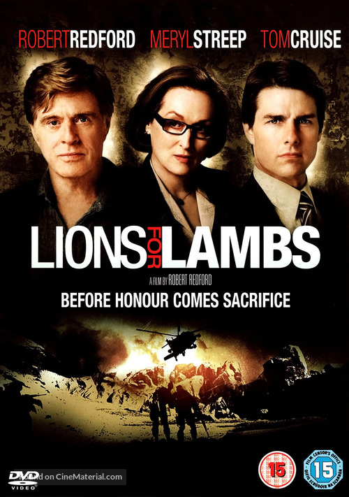 Lions for Lambs - British DVD movie cover