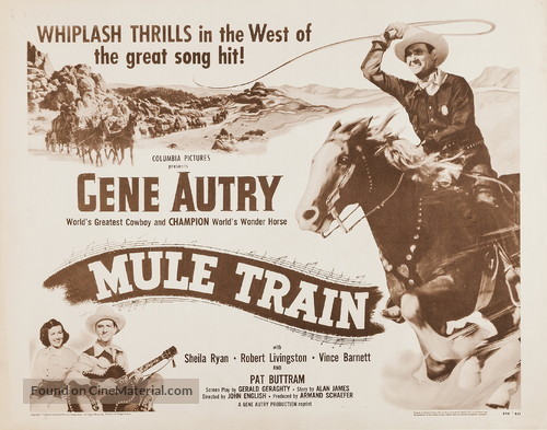 Mule Train - Re-release movie poster
