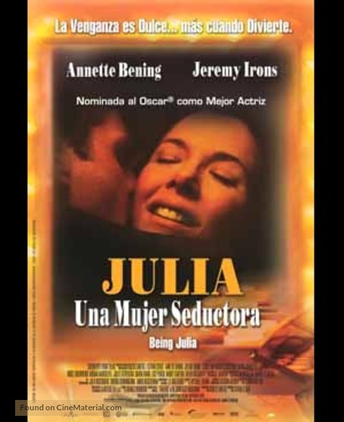 Being Julia - Spanish Movie Poster