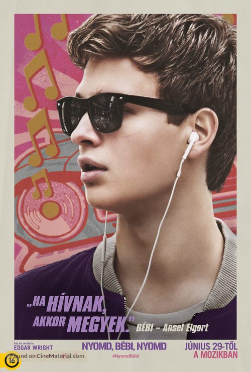 Baby Driver - Hungarian Movie Poster