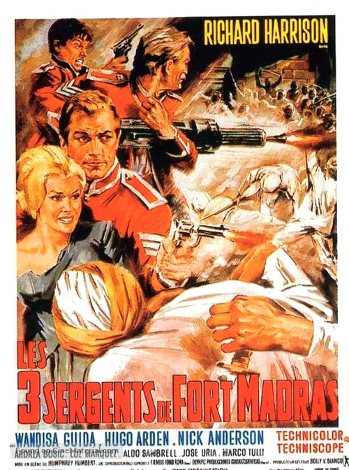 Tre sergenti del Bengala, I - French Movie Poster