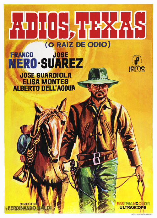 Texas, addio - Spanish Movie Poster