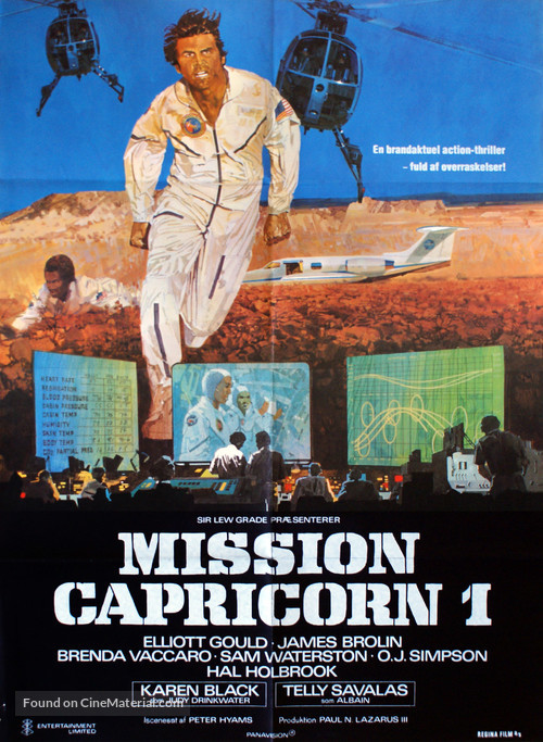 Capricorn One - Danish Movie Poster