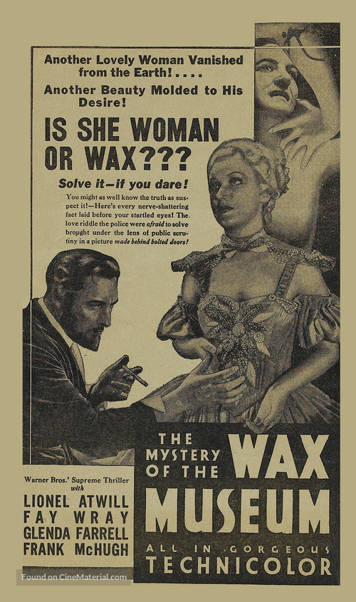 Mystery of the Wax Museum - poster