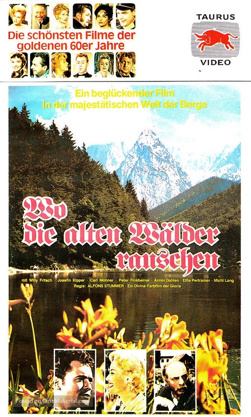 Wo die alten W&auml;lder rauschen - German VHS movie cover