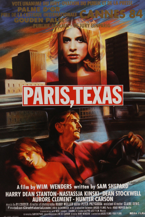 Paris, Texas - Belgian Movie Poster