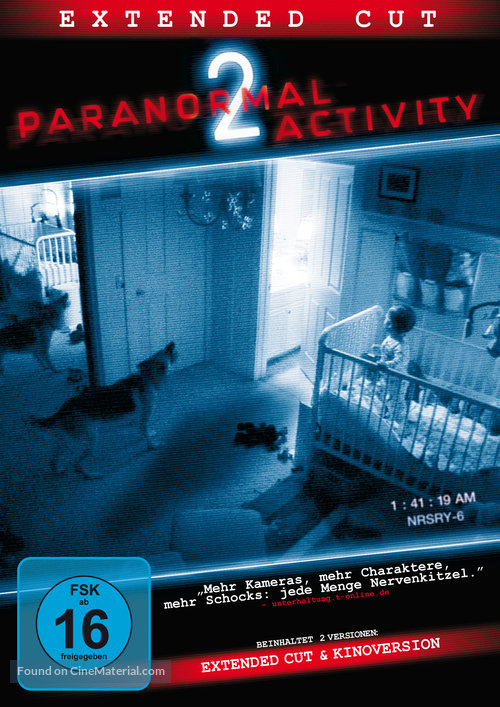 Paranormal Activity 2 - German DVD movie cover