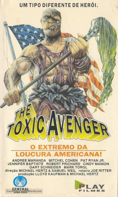 The Toxic Avenger - Brazilian VHS movie cover