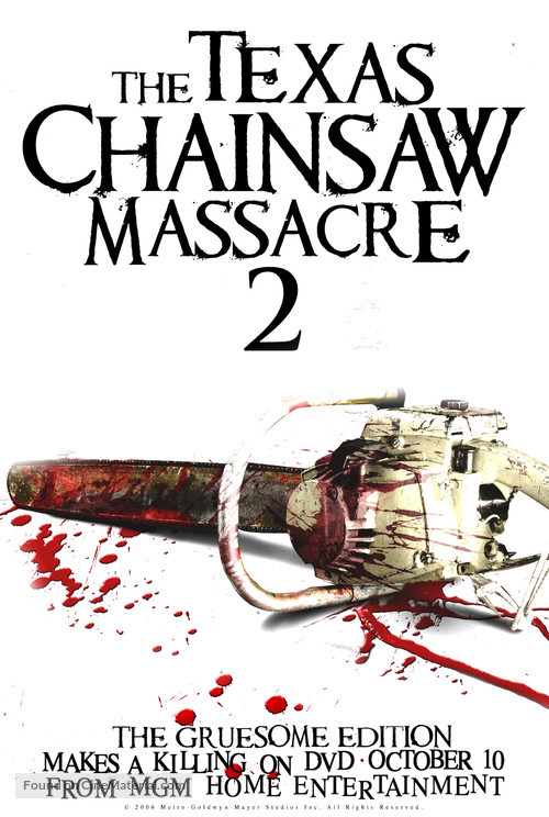 The Texas Chainsaw Massacre 2 - Video release movie poster