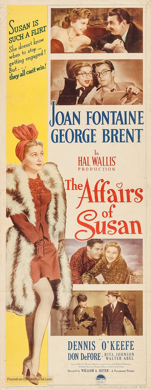 The Affairs of Susan - Movie Poster