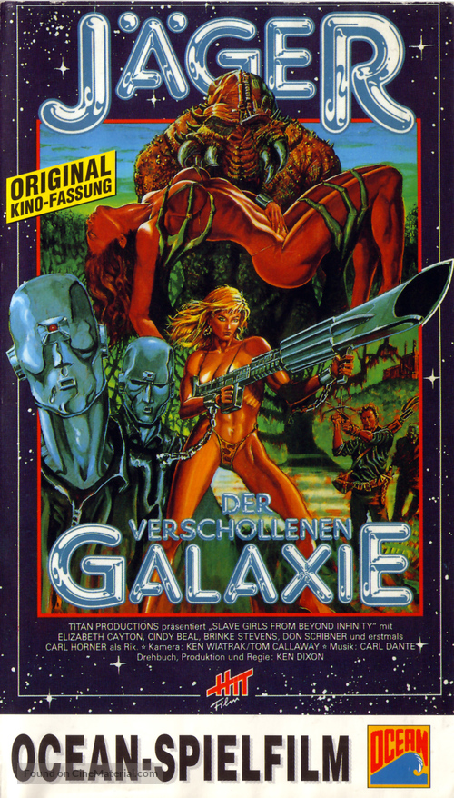 Slave Girls from Beyond Infinity - German VHS movie cover