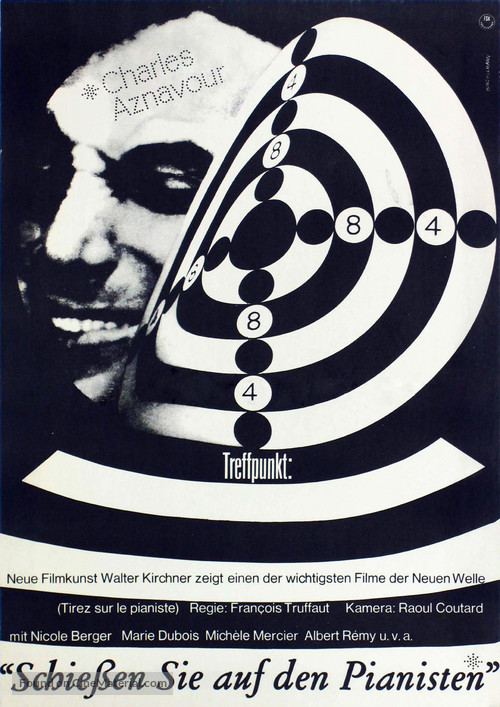 Tirez sur le pianiste - German Movie Poster