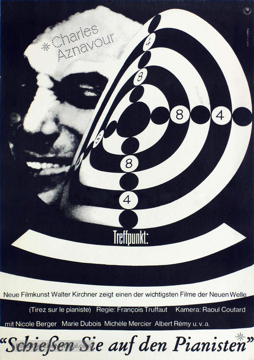 Tirez sur le pianiste - German Movie Poster